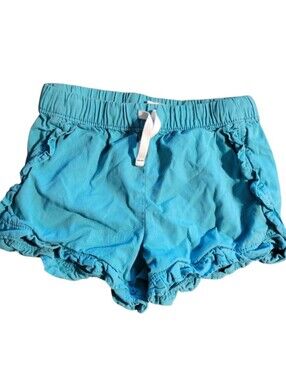 Jumping Beans Aqua Blue Ruffle Drawstring Athletic Shorts